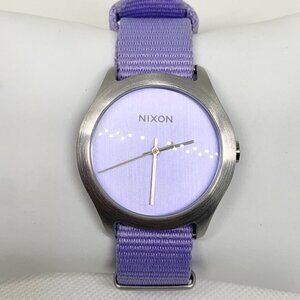 Nixon Mod Pastel Purple unisex Watch 100M stainless steel 40mm round running